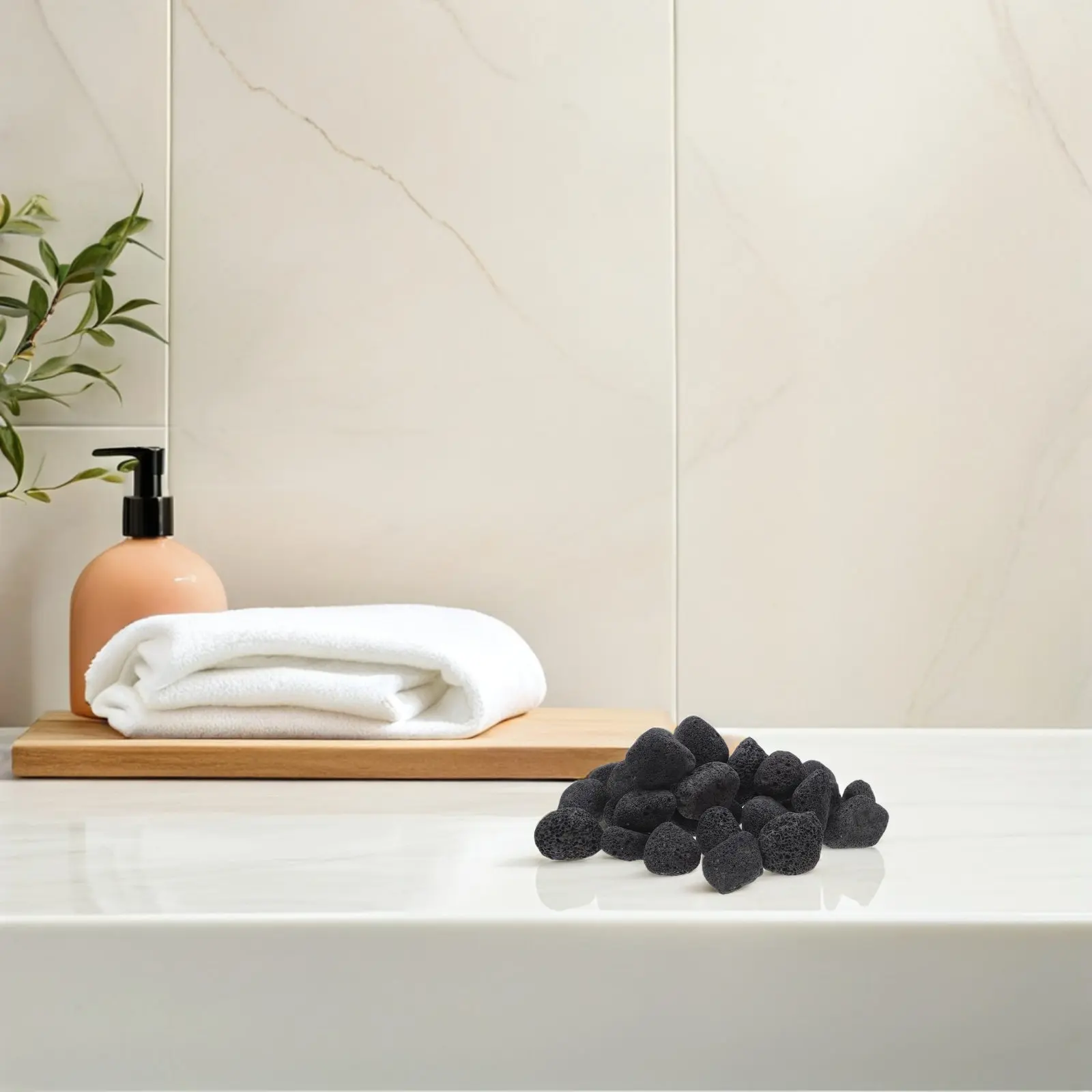 6 Bags Natural Volcanic Sauna Rocks 2-3Cm for Electric Heater Steam Sauna Traditional Wet Dry Stove Spa Massage Stones