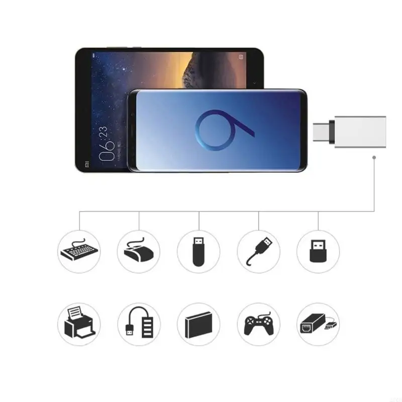 270B USB C ~ USB3.0 어댑터 유형 C 수컷에서 여성 OTG 변환기 5Gbps 충전