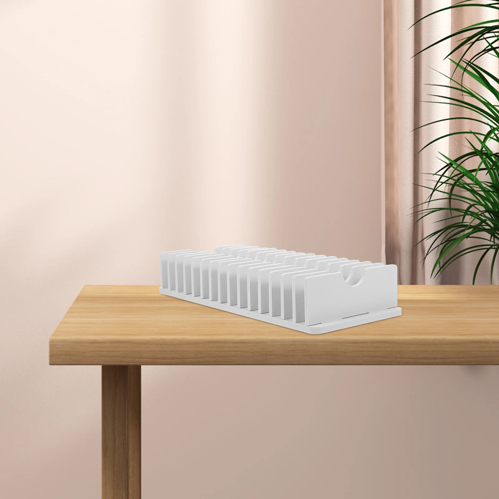 الفصول الدراسية الهاتف الخليوي العلبة PVC المنظم للهواتف الآلات الحاسبة إدارة فعالة تصميم أنيق المحمولة #5