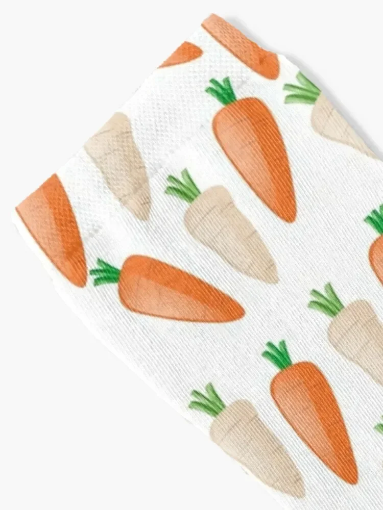 Cute Carrot Pattern Socks anime Stockings Woman Socks Men's