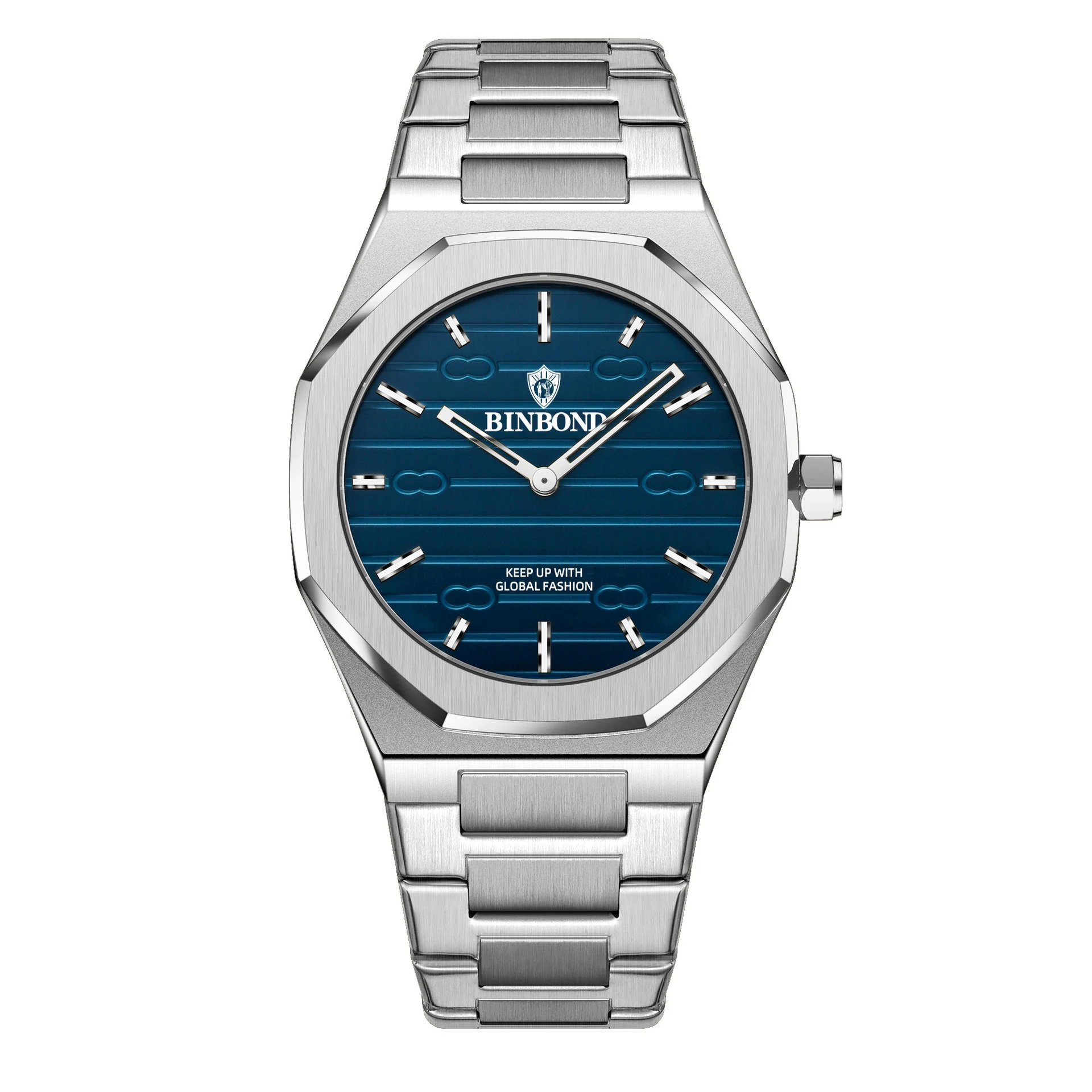 Jam Tangan Pria Bisnis Jam Tangan Kuarsa Modis Pria Tahan Air Kelas Atas Mewah Ringan Serbaguna Ultratipis Strip Baja Emas Retro