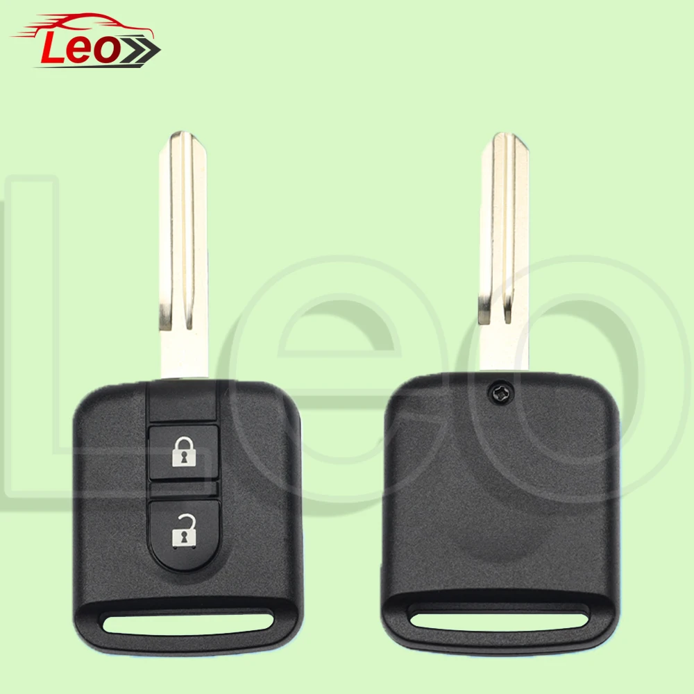 Leo para nissan qashqai j10 note e11 navara d40 frontier juke micra chave remota do carro 2button 433mhz id: 46chip fcc:5wk4 876/ 818