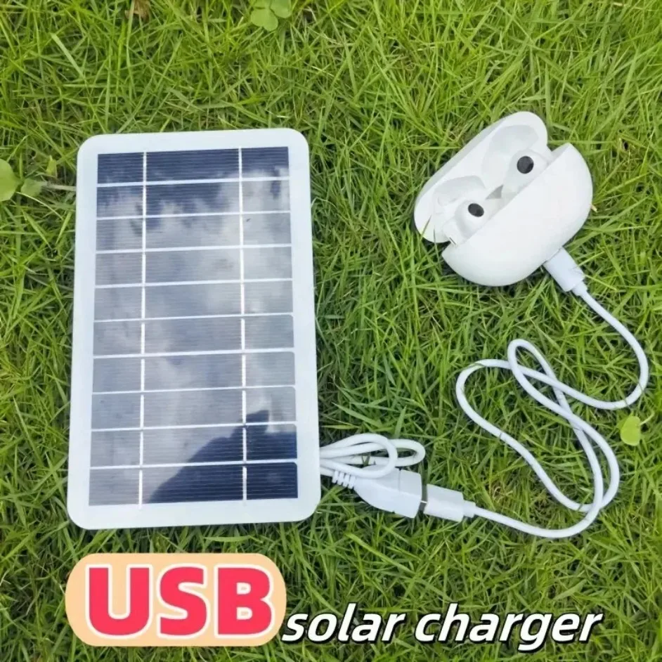 2W 5V USB Solar Panel Charger Portable Outdoor Emergency Power for Cell Phone Charging Camping Hiking Travel