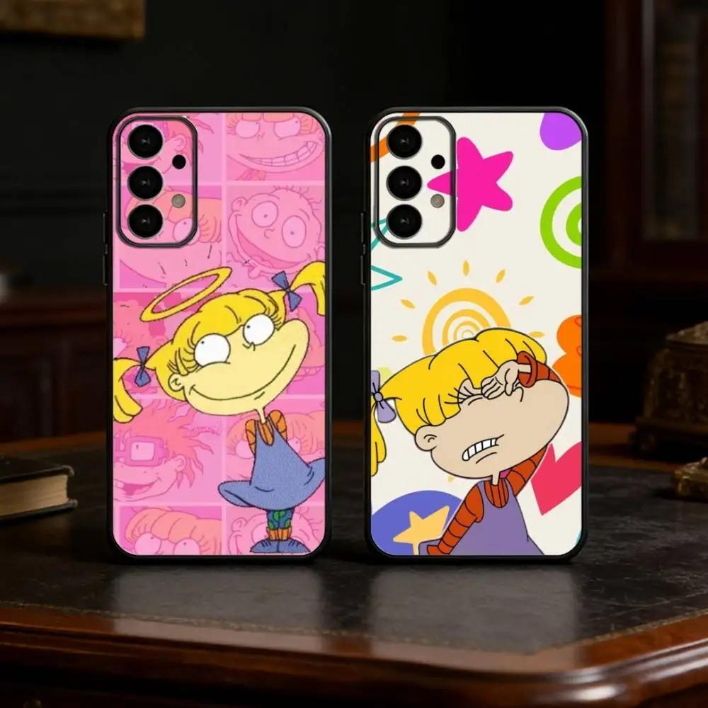 A-Angelica Pickles Rugrats Cartoon Phone Case For Samsung S25,24,21,22,23,30,Ultra,20,Plus,Fe,Lite,Note Soft Black Cover