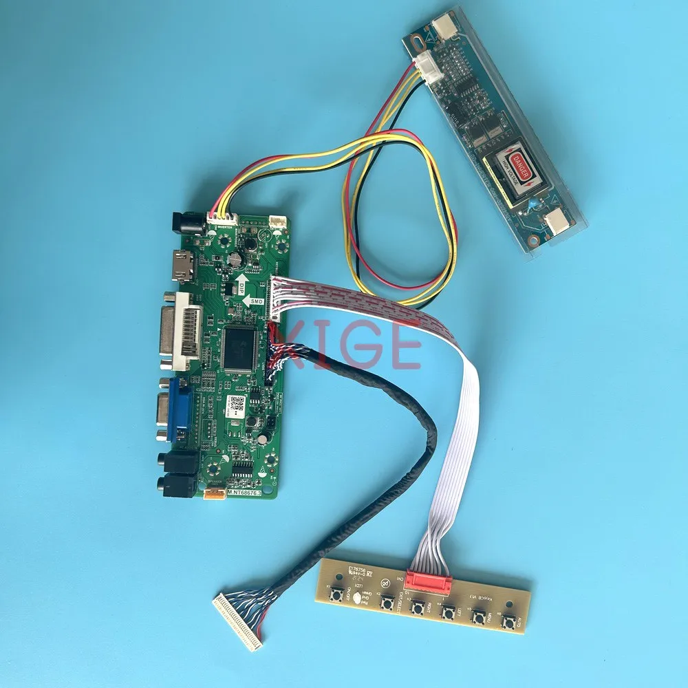 LCD Driver Controller Board Fit M190EG02 M170ETN01 M170EG01 M170E8 1280*1024 Kit 2CCFL VGA DVI HDMI-Compatible 30Pin LVDS Screen