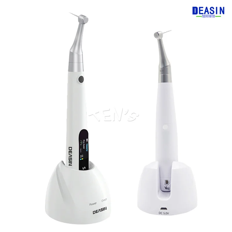 2 IN 1 Dental Wireless Endomotor With Built-in Apex Locator Cordless Endodontic Motor with 1:1 Contra Angle Dentistry Equipment