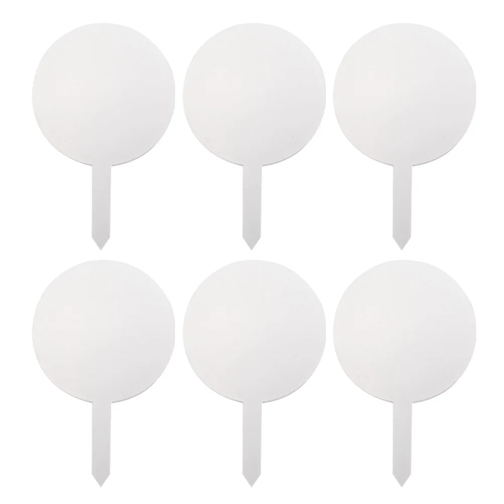

6pcs Acrylic Garden Markers Plant Labels Waterproof Indoor Succulent Tags Stakes Flower Bed Decor Lawn naments Easy Insertion