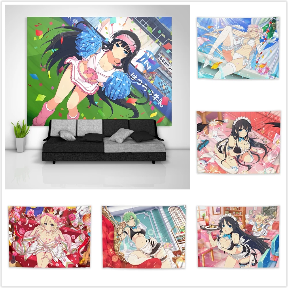 Canvas Painting Decor Pictures Home Decor Senran Kagura Ikaruga Leo Hikage Katsuragi Imu Shiki Wall Art Print Room Wall No Frame