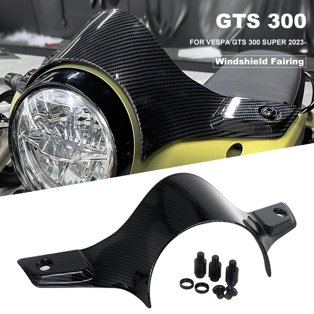 Nowość dla Vespa GTS 300 gts 300 Super GTS300 2023 2024 akcesoria motocyklowe sportowa szyba przednia deflektor szyby przedniej