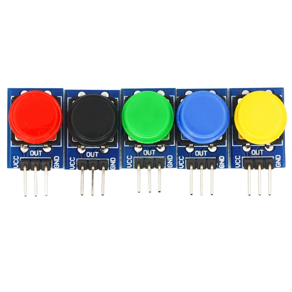 Big Key Module Button Module 12X12MM Light Touch Switch Module with Hat High Level Output for Arduino or Raspberry Pin 3