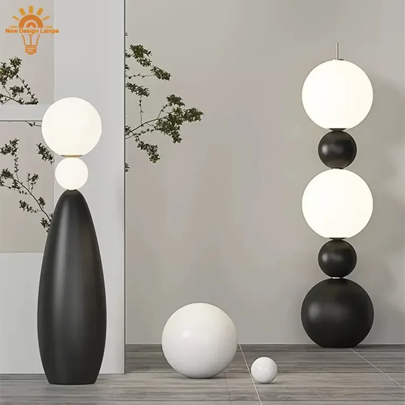 Nordic Home Decorations Led Floor Lamps Italian Designer Gourd Shape Lighting for Living Room Bedroom Sofa Stand Light SANDYHA