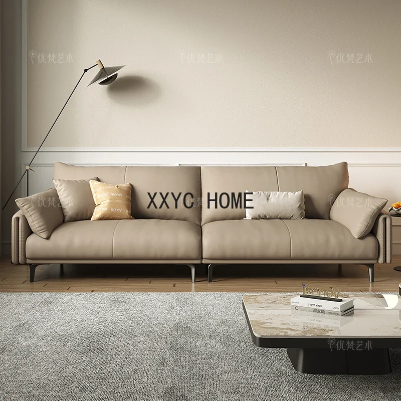 

Nordic Modern Minimalist Sofa Oversized Deep Straight Sofa Home Sofa