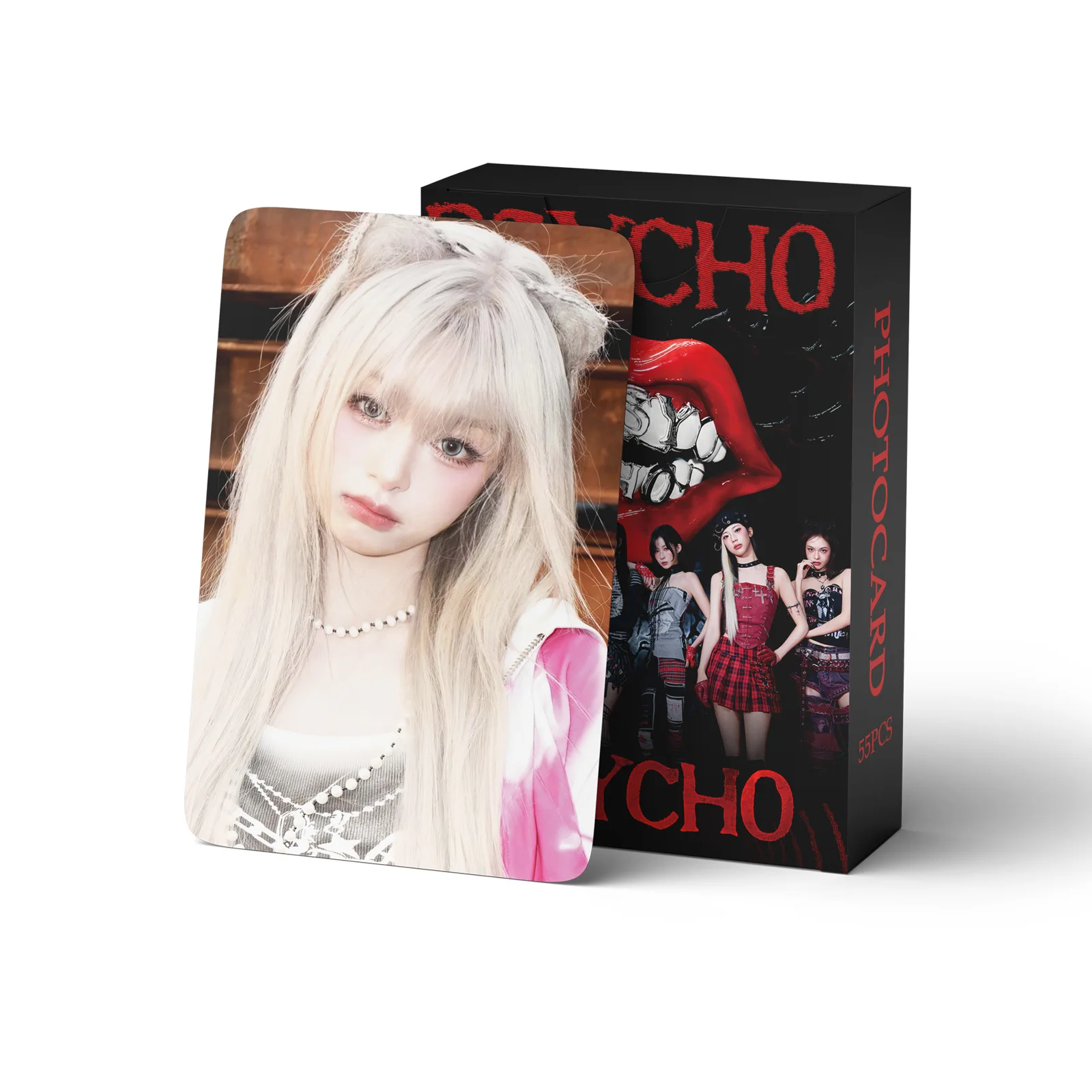 55 K-pop Girl Group Mini Cards PSYCHO Cards AHYEON Postcards LOMO Cards Fan Collection Gift