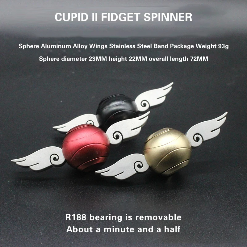 Newest Snitch Cupid Fidget Spinner Antistress Hand Rotation Fidget Toys Angel Wings Hand Spinner Metal Toys For Adults Kids Gift