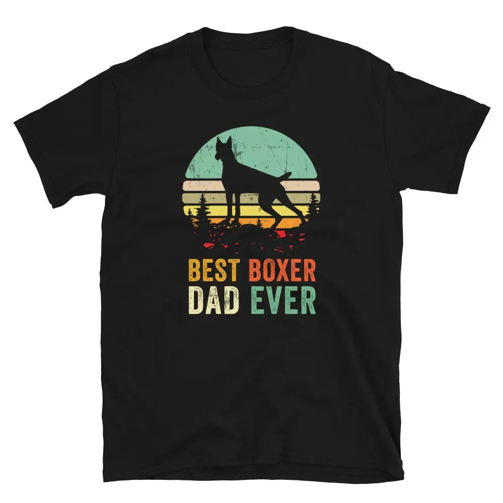 Best Dad Ever T Shirt Boxer Dog Pet Owner For S