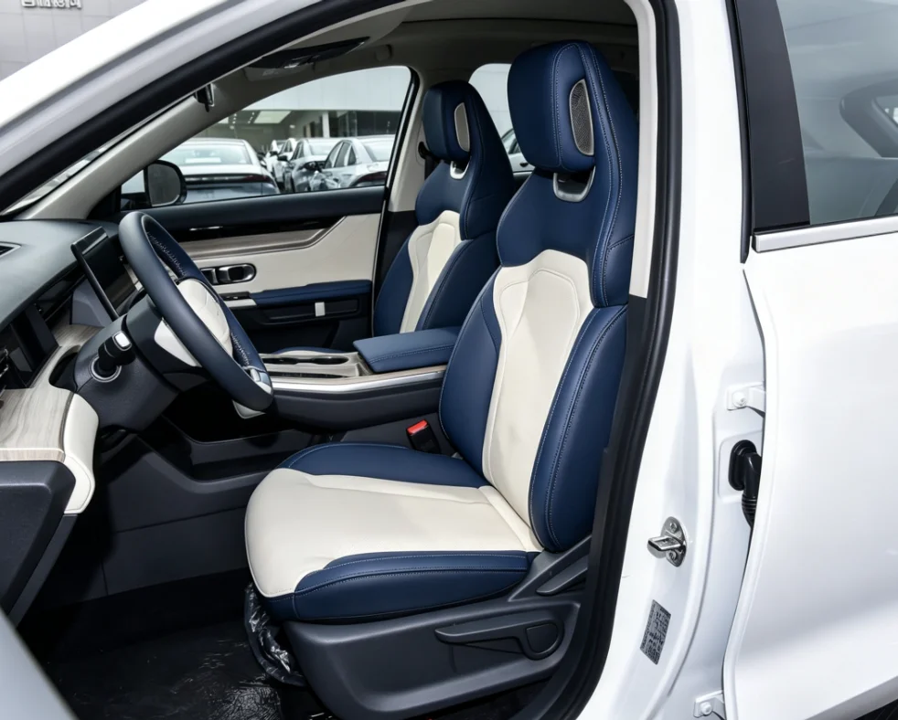 Für Soueast S06 Jetour Dashing ‌ 2026 Maßgefertigte Autositzbezüge Luxuriöses Nappaleder 100% Passgenau Innenraumzubehör 360 ° Vollständige Abdeckung – Detail 4