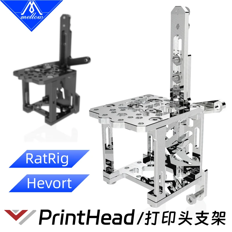 Mellow CNC Alluminio RatRig e Hevort Staffa della testina di stampa per Goliath Crazy Dragon Hotend VZ Estrusore Sherpa Mini stampante 3D