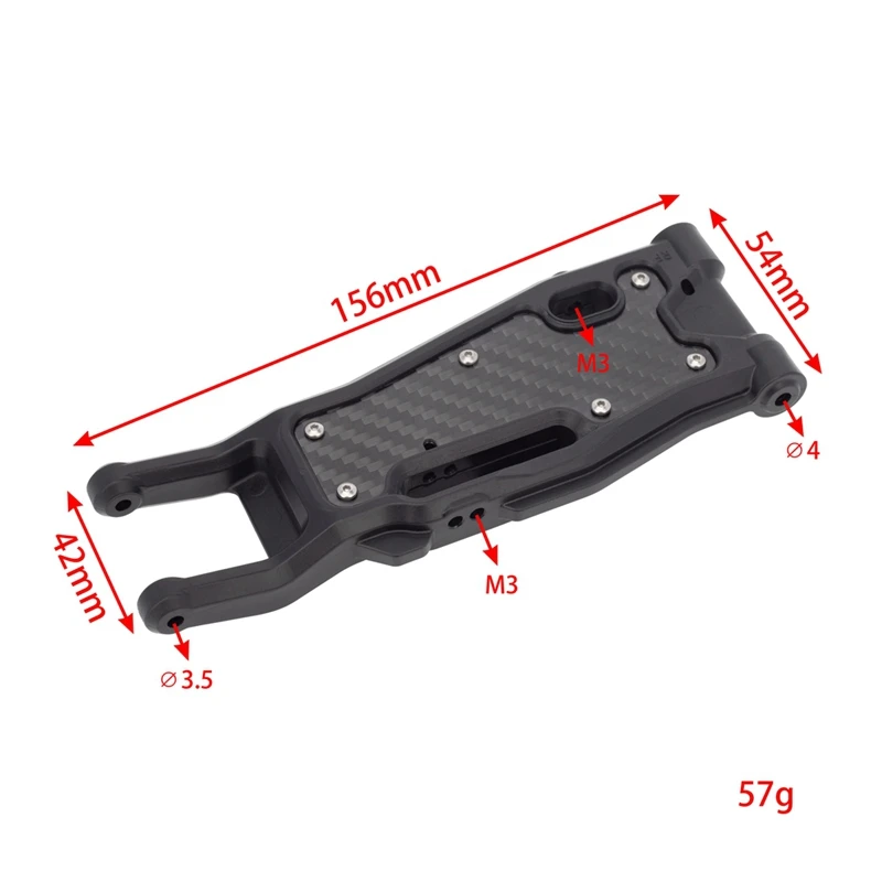 Carbon Fiber Front And Rear Suspension Arm Protector Armor Protection Board For 1/8 Traxxas Sledge RC Car Upgrades Parts