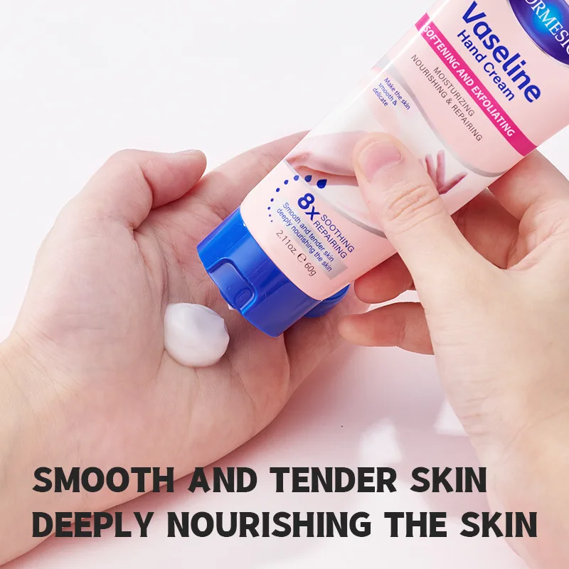 KORMESIC Vaseline Hand Cream is moisturizing, soft, and non greasy