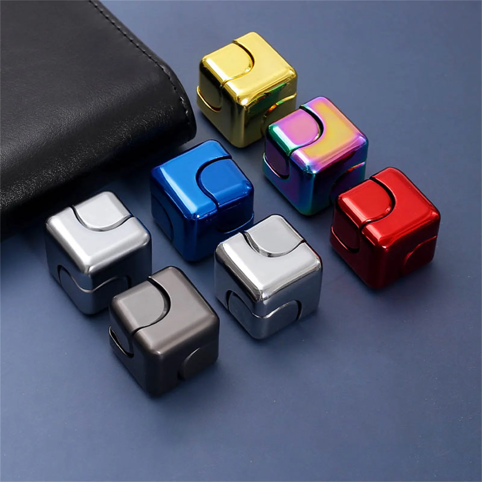 Fidget Spinner ของเล่น Cube โลหะ Cool Stuff โต๊ะ Gadgets ของเล่นสํานักงานขนาดเล็กความวิตกกังวล Figette Sensory ของเล่น ADHD เครื่องมือสําหรับวัยรุ่นผู้ใหญ่