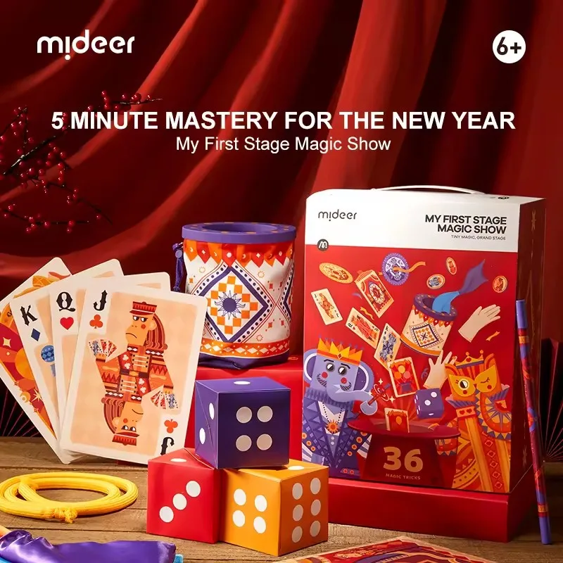 

Mideer 36 Magic Sticks Original Stage Magic Set My First Stage Magic Show Children Educational Magic Prop Toys Gift For Kids 6Y+