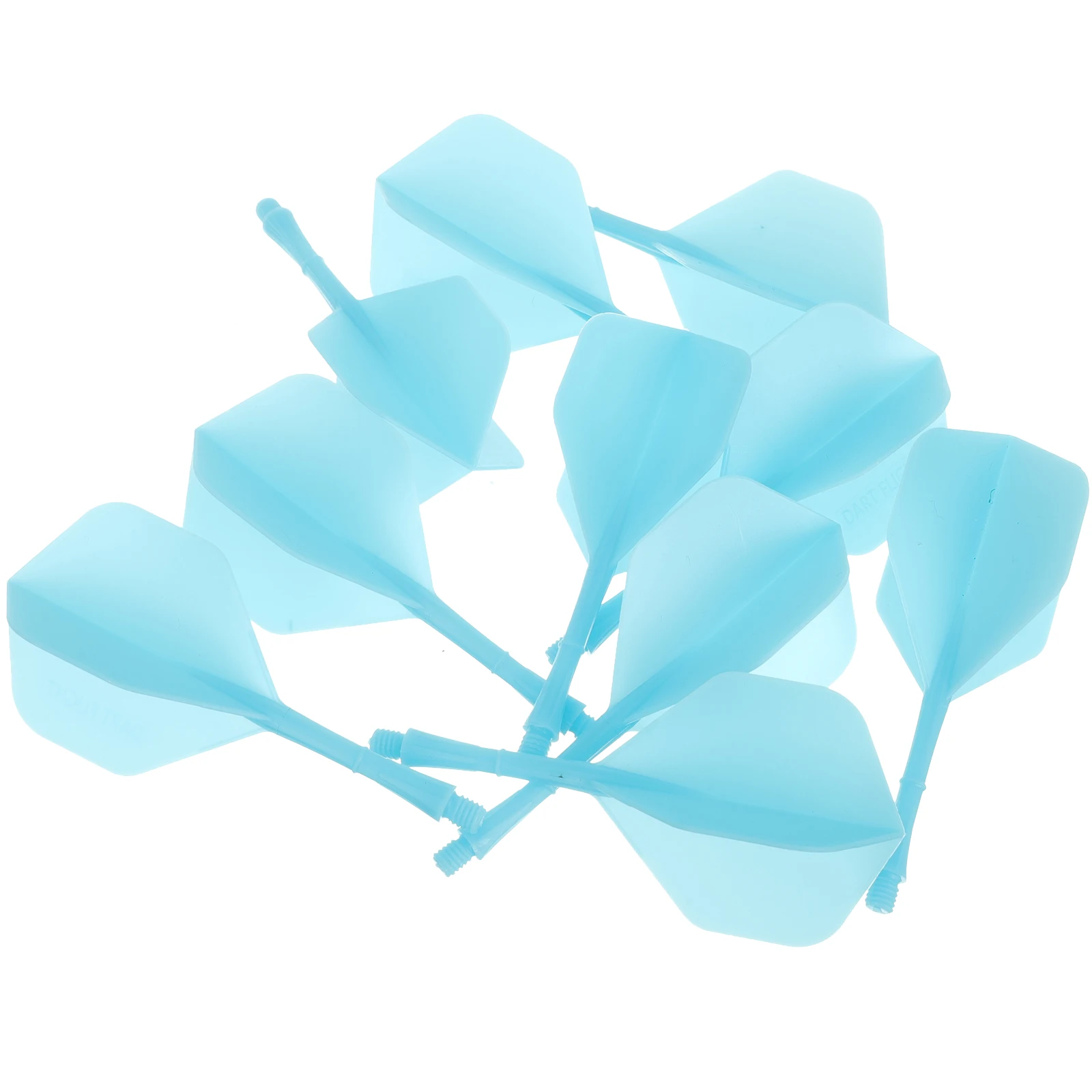 

10pcs Flights Tail Leaf Pole Supplies Soft Tip Resilient Durable Lightweight Design Blue Color Perfect Gift