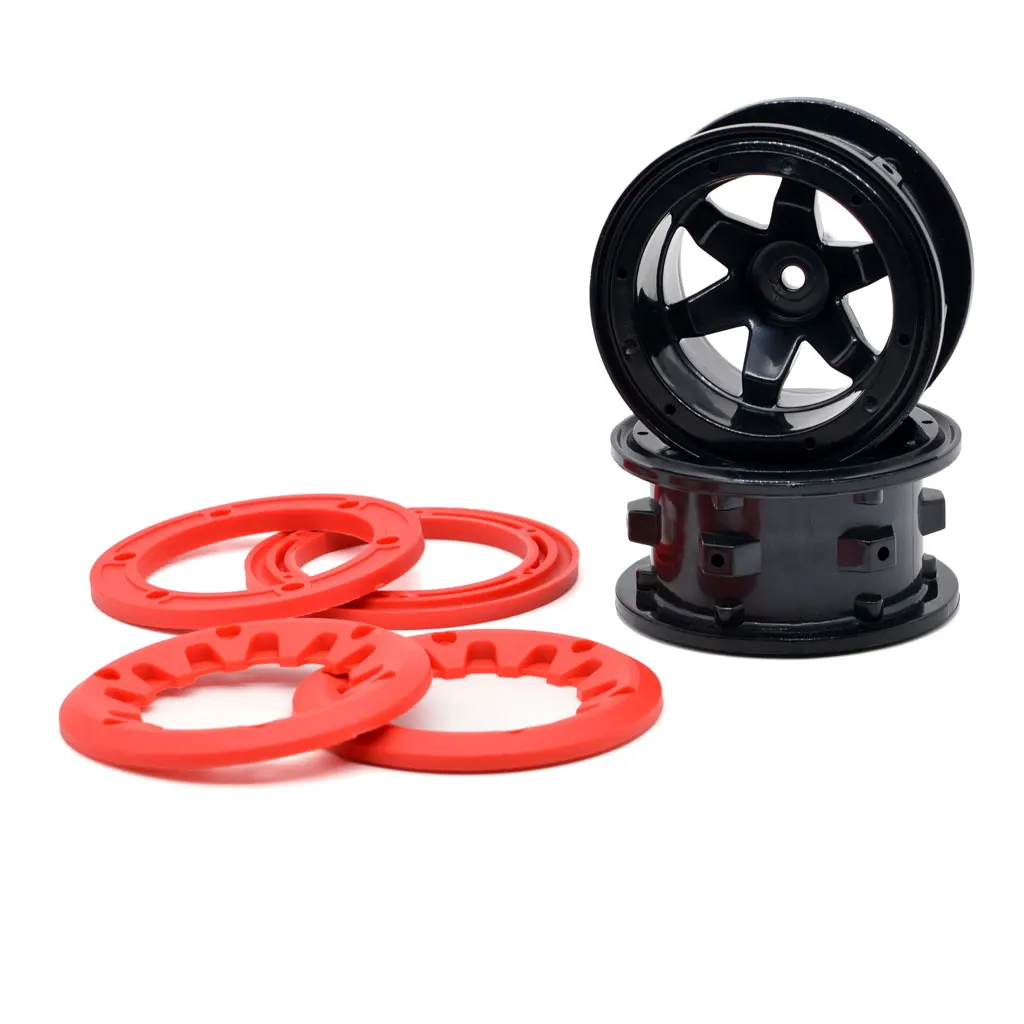 

Highly Recommended 4Pcs Wheel Rim Wheel Hub 7548 7549 for DBX10 1/10 RC Car,1