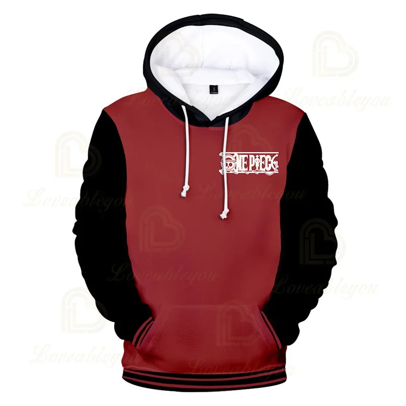 Luffy Law Anime One Piece Hoodies Casual Ace Zoro Luffy 3D Printed Streetwear Men Sweatshirts Pullover Hooded Women Costume