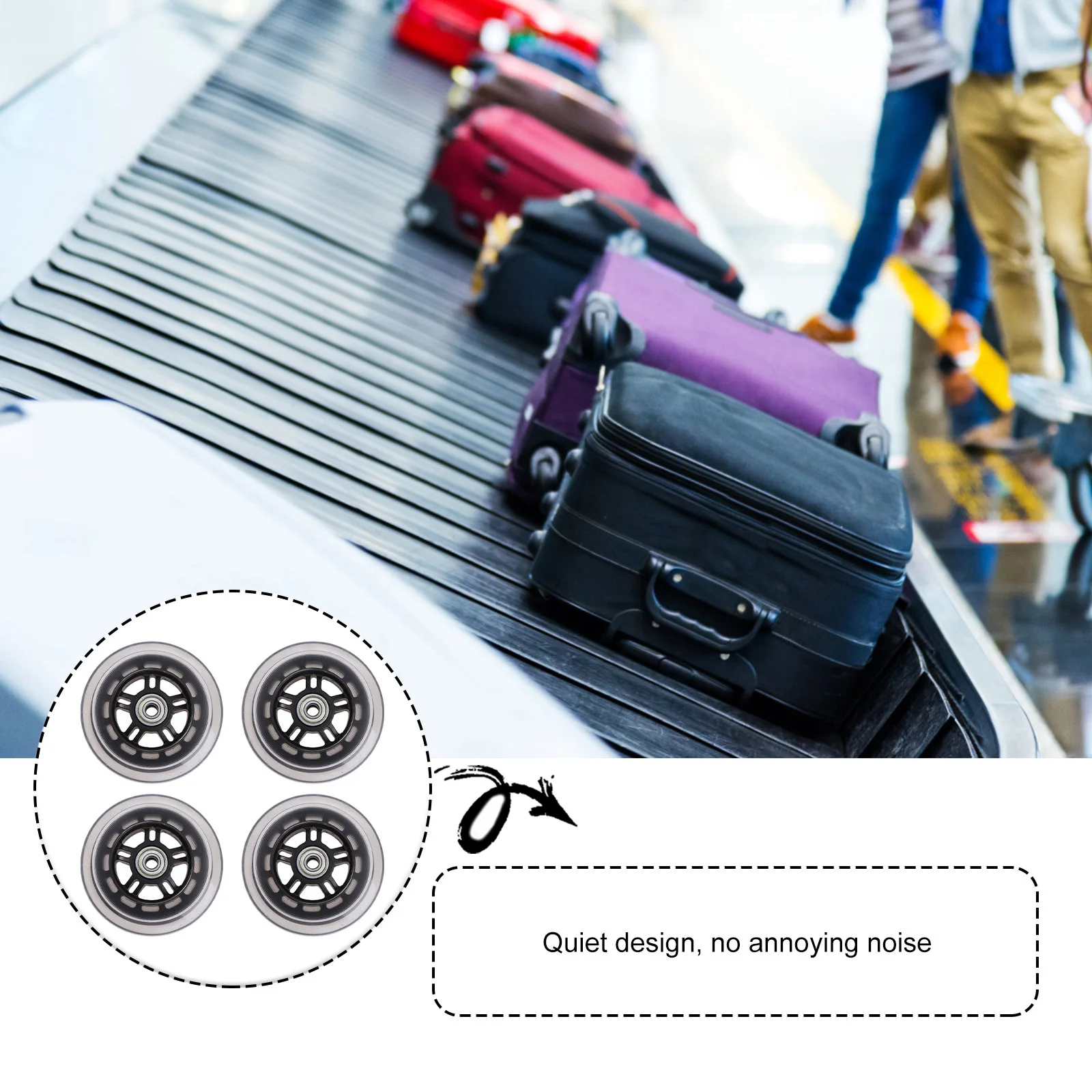 

4 шт. 100 мм сменные колеса для скутера из искусственной кожи, износостойкие, высокоэластичные, прочные, гладкие, стабильные, рулон для аксессуаров для скутеров