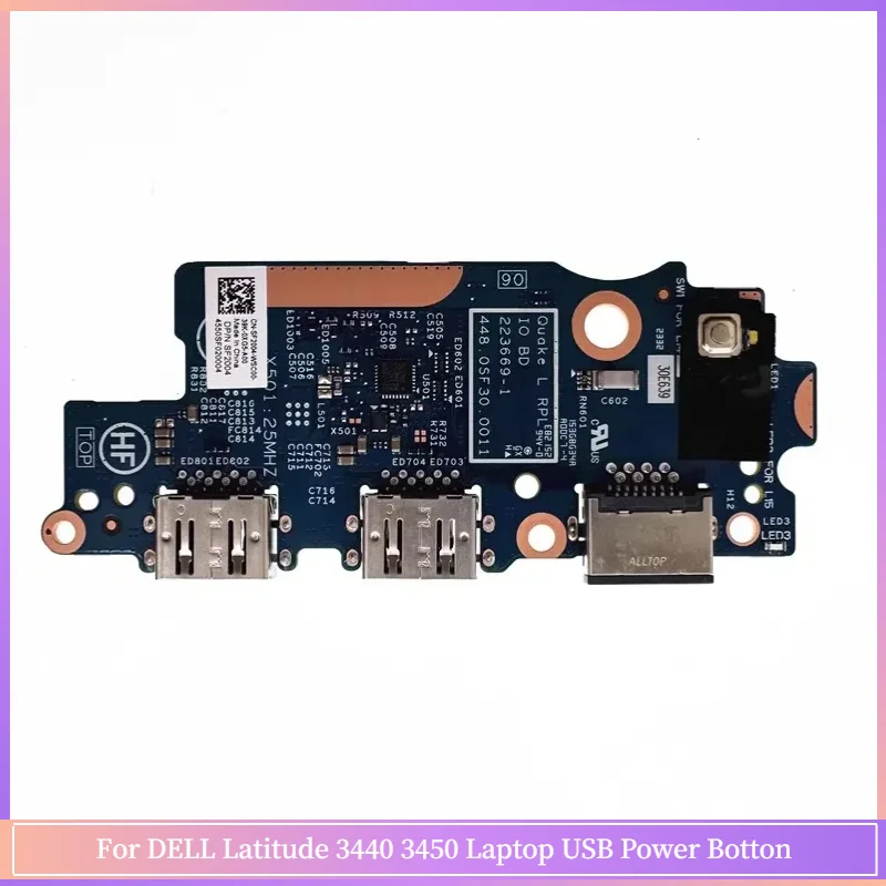 

New For DELL Latitude 3440 3450 Laptop USB Power Botton RJ45 Lan IO Board PYW3T 0PYW3T