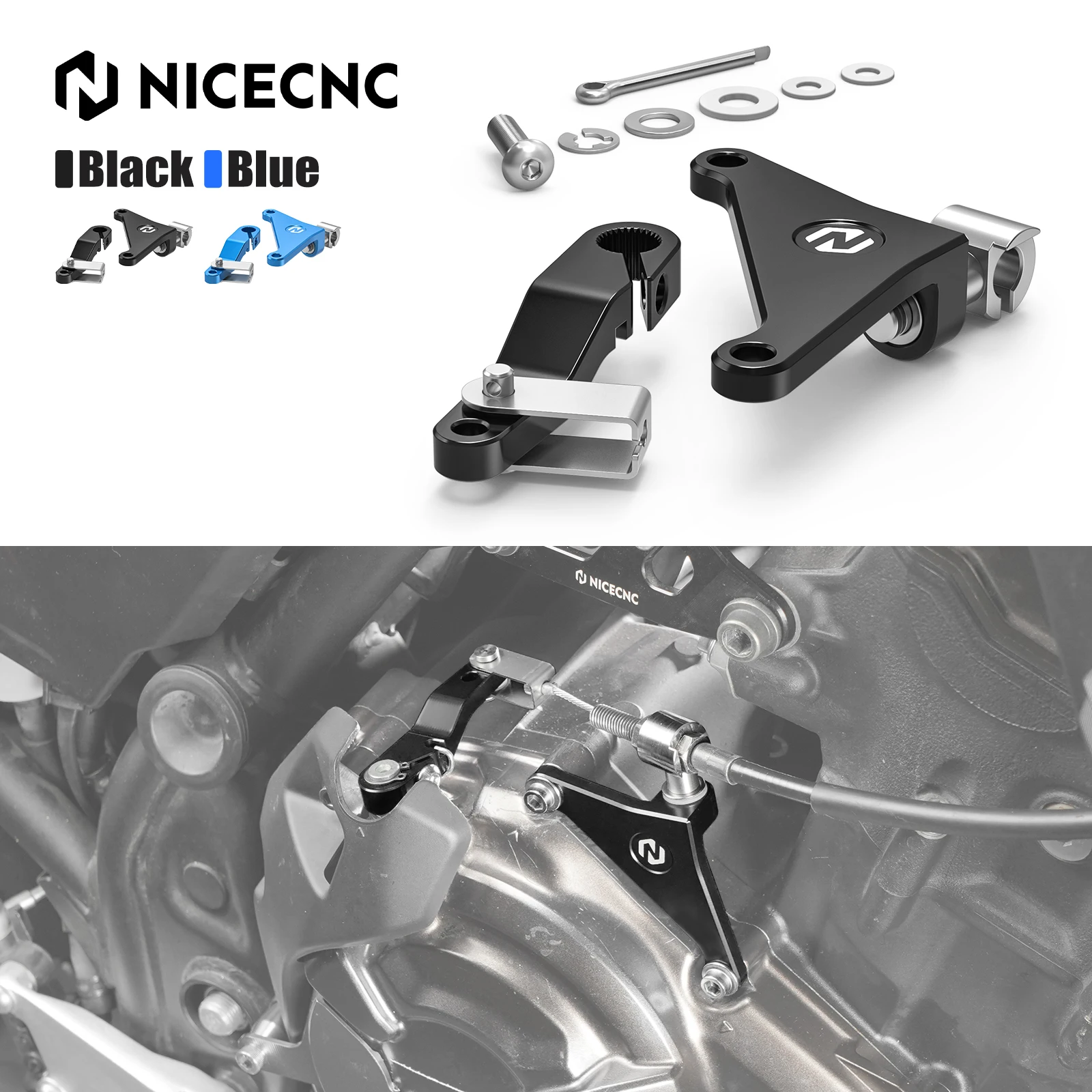 Para yamaha tenere 700/xtz700 2019-2024 nicecnc suporte de braço de embreagem tenere 700 world raid yzf r7 22-23 MT-07 xsr700 2018-2022