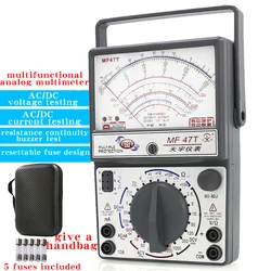 NJTY MF47T multimetro ad alta precisione con puntatore magnetico esterno multimetro meccanico ad alta precisione con misuratore universale