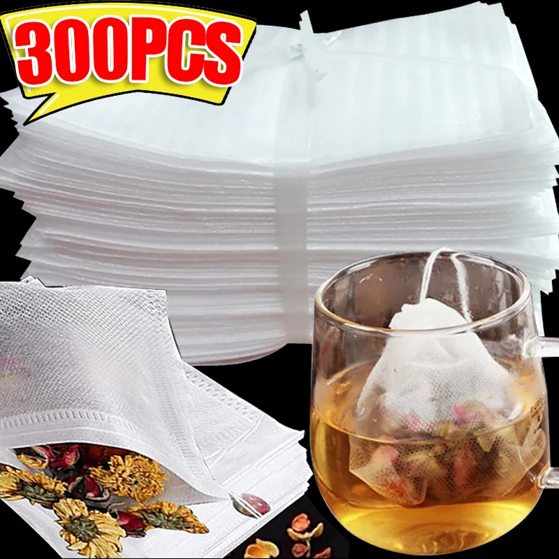 

Wholesale Non-woven Tea Filter Bags Disposable Sealing Infuser Pouch Mesh Coffee Tea Bag Drawstring Multi-size Kitchen Teaware