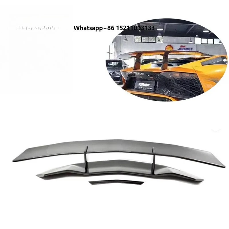 Aventador SV Style Lightweight Carbon Fiber Spoiler Rear High Wing for LP700 LP720 LP750