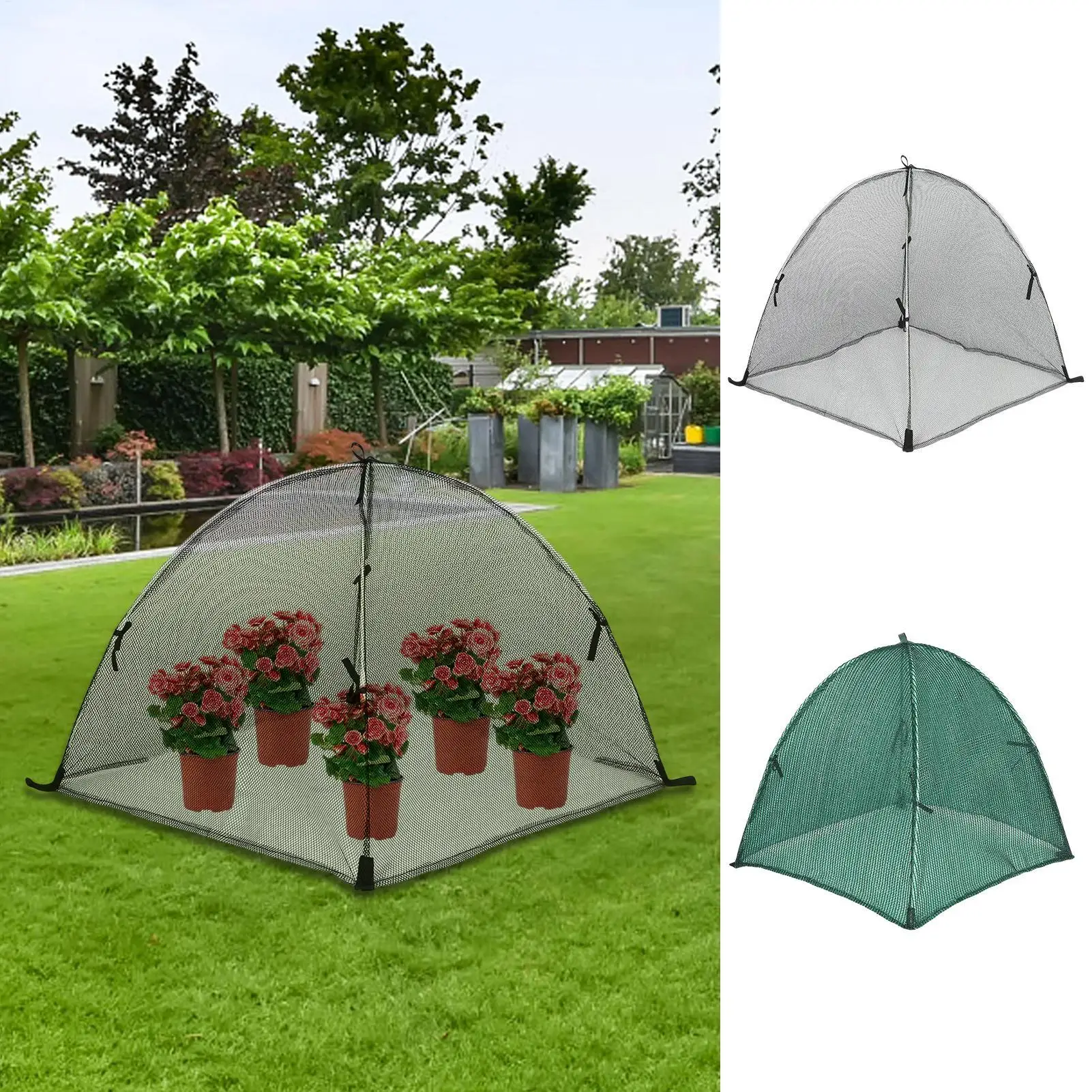 Plant Shade Pop Up Flower Cover Sunblock Mesh Plant Shade 23x23x23 Inch for Tomato Strawberry Vegetable Chicken Coop Patio Deck