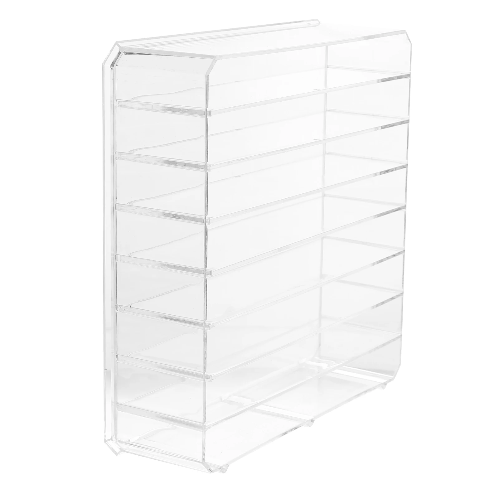 

Practical Acrylic Shadow Box Makeup Makeup Storage Box Storage ganizer Divided Compartments Cosmetics Tidy Save Space Room
