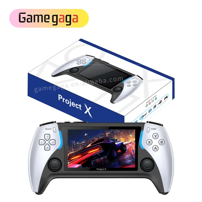 Ye Project X 4.3 inch HD Portable Handheld  Game Console Support 100000 Games Retro Classic Game Console