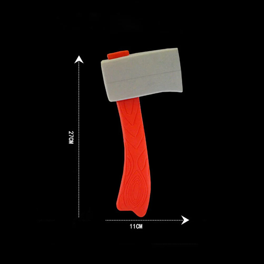 Hatchet de plástico prop alça vermelha para traje de halloween acessório crianças festa cosplay larp decoração teatral role play