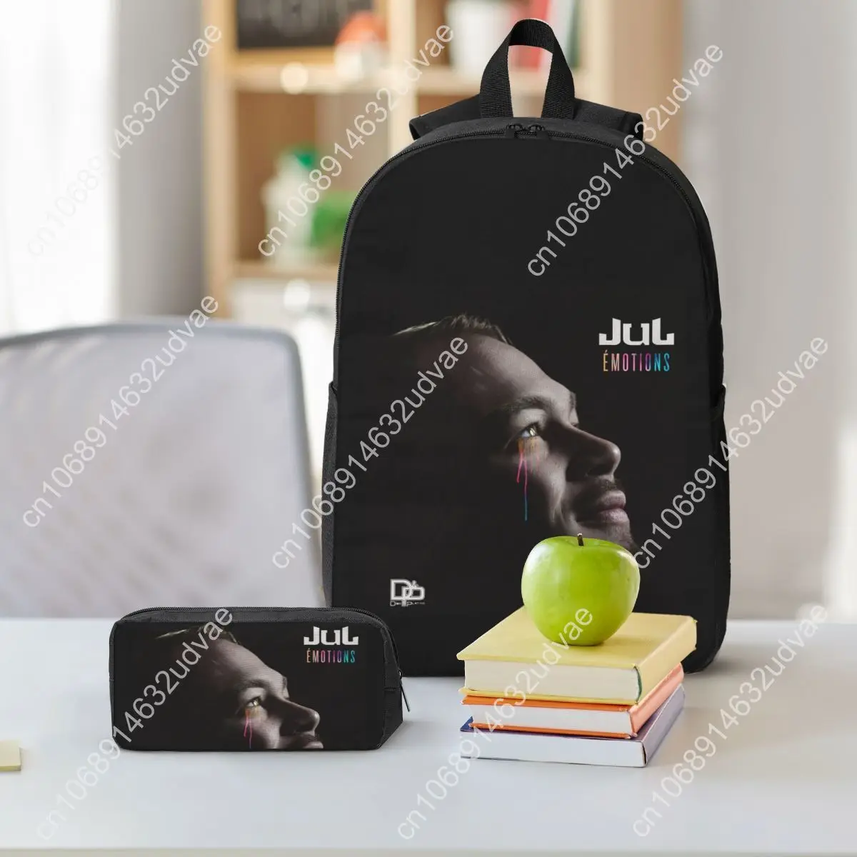 JUL EMOTIONS Backpack Student Boys Girls BookBag School Bag Laptop Shoulder Bags 3ps Insulated Lunch Bag Pencil Case