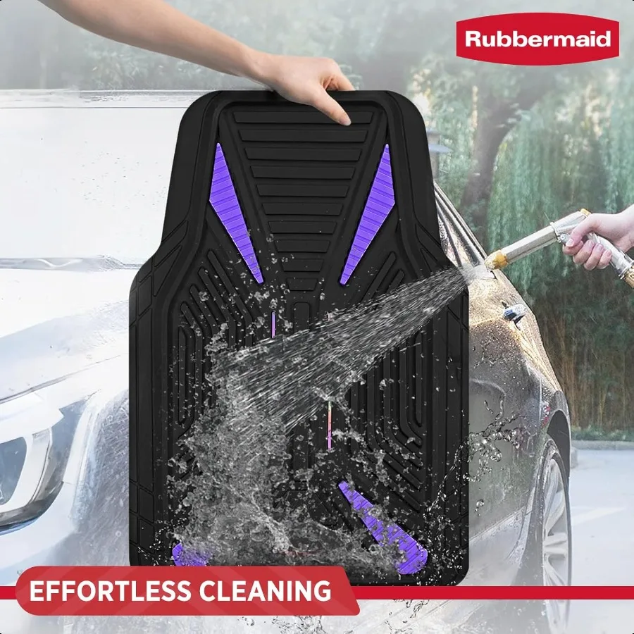 Car Mat Full Set Universal TrimtoFit HeavyDuty Car Floor Mats 4Piece Set for All Weather Protection Durable Rubber Mat for Cars