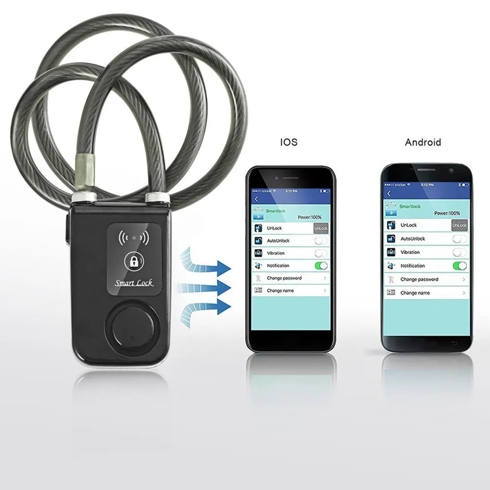 Bike Alarm Code Lock Wireless Remote Control Anti-Theft Cycling Alarm 110dB Burglar Vibration Bicycle Alarm Password Lock