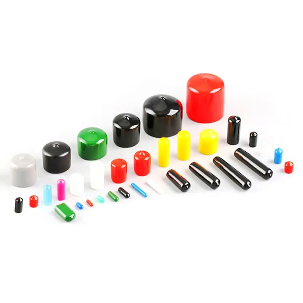 10pcs Durable Protective Lid Silicone Stopper Plug Thread Protection Rubber Cap Nut Seal Sleeve