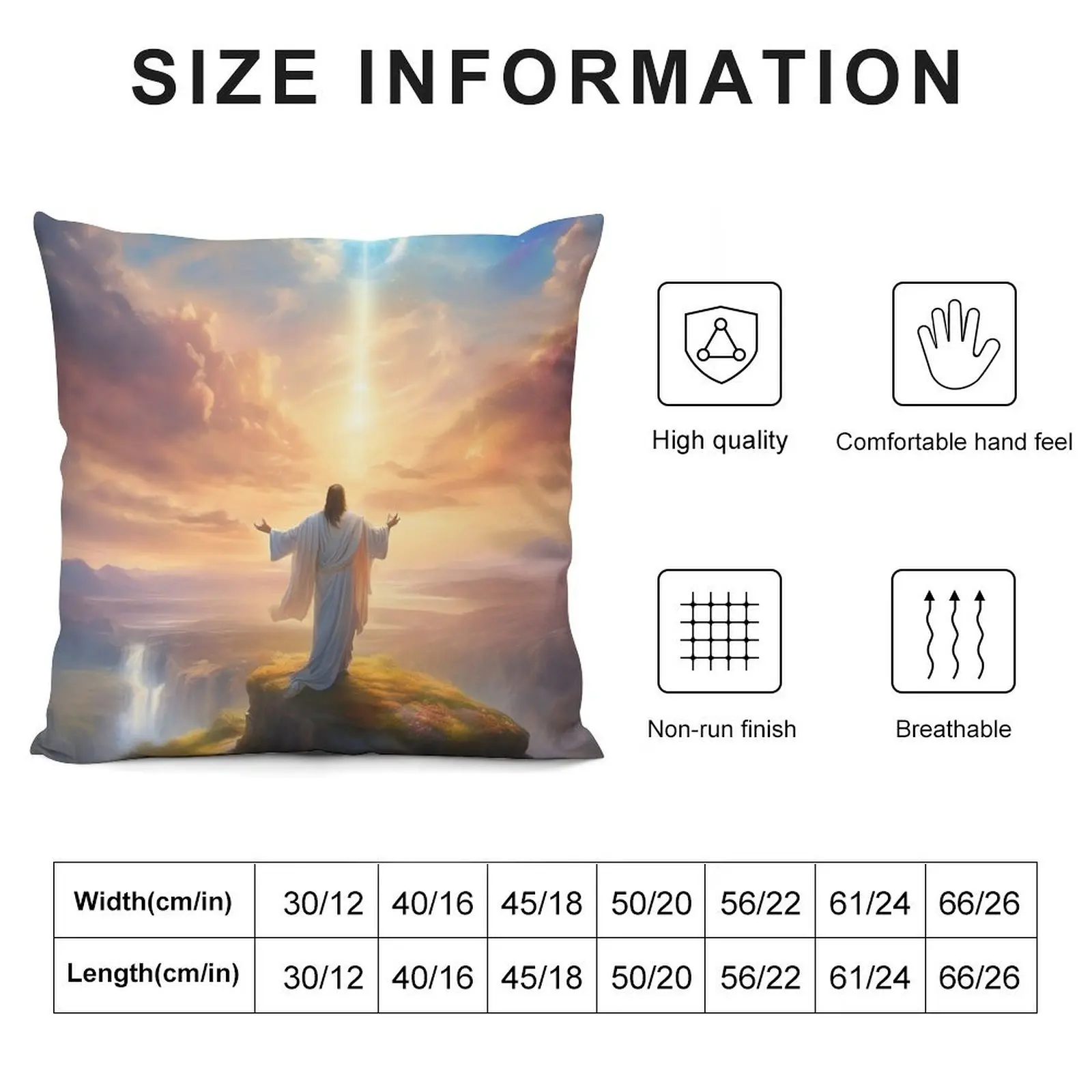 Jesus Christ, Original Art by CeyhunS Throw Pillow Couch Cushions anime girl Custom Cushion Photo pillow