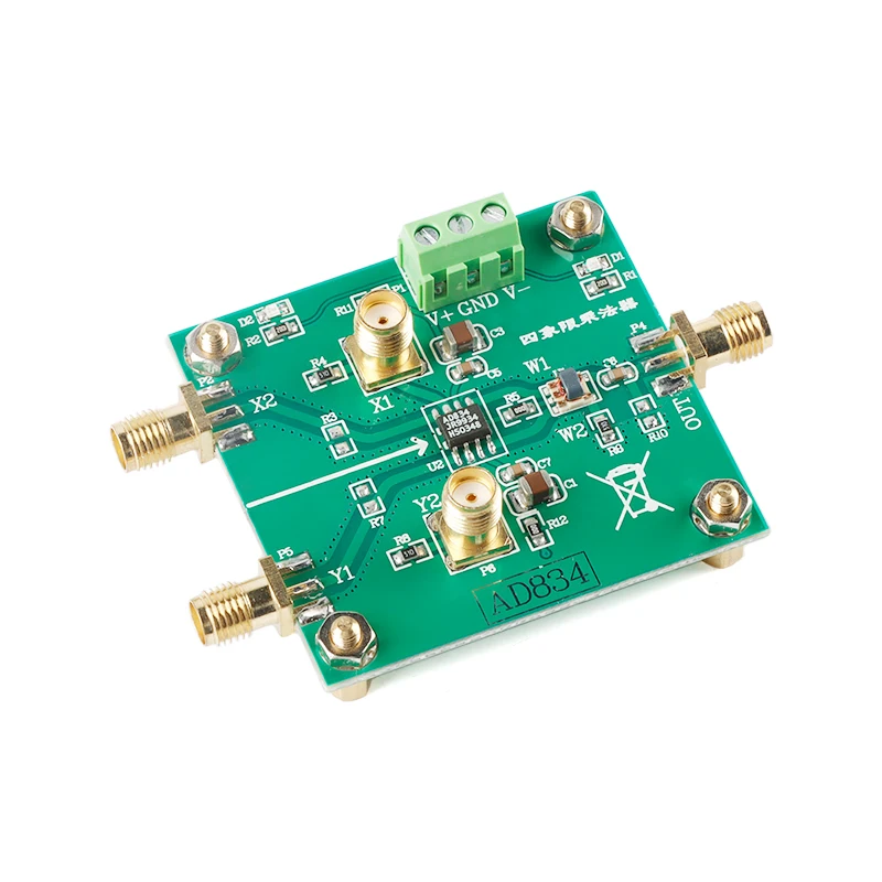 AD834 Four Quadrant Multiplier Module, Signal Conditioning, Power Control, Double Frequency Multiplier 500MHz