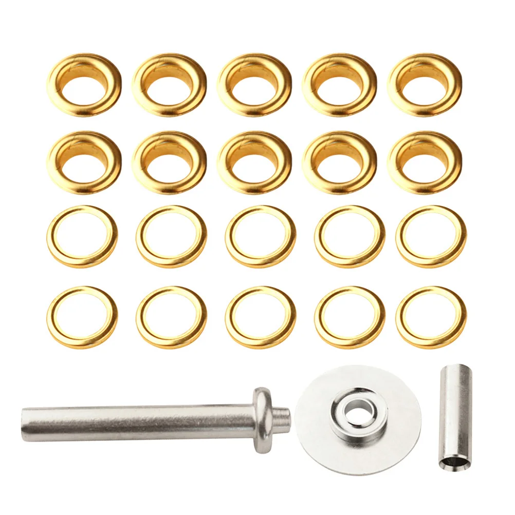 

103Pcs Iron Eyelets Grommet DIY Punch Die Tool Tent Awning Tarpaulin Repair Kit Eyelets Grommet Eyelet Punch Die Tool