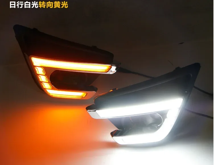 For Mazda CX-5 CX5 CX 5 2012 2013 2014 2015 2016 Daytime Running Light LED DRL fog lamp Driving lights Yellow Turn Signal Lamp