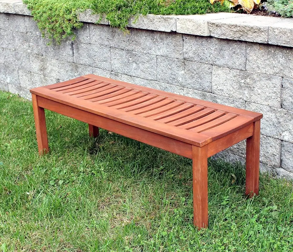 Achla-Outdoor Backless Garden Bench Designs, 4 pés, OFB-08