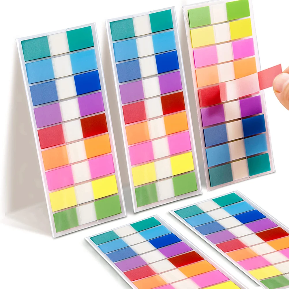 

900Pcs Fluorescent Book Tabs Sticky Index Markers for Page Notes Organizing Files Planners Index Stickers Book Tabs