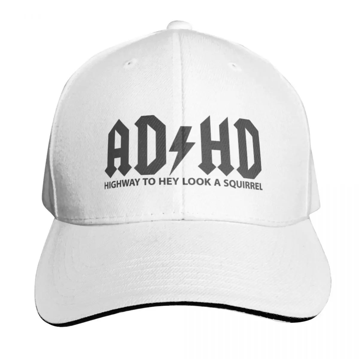 Boné de beisebol personalizado para meninos, estrada ADHD para olhar um chapéu do esquilo