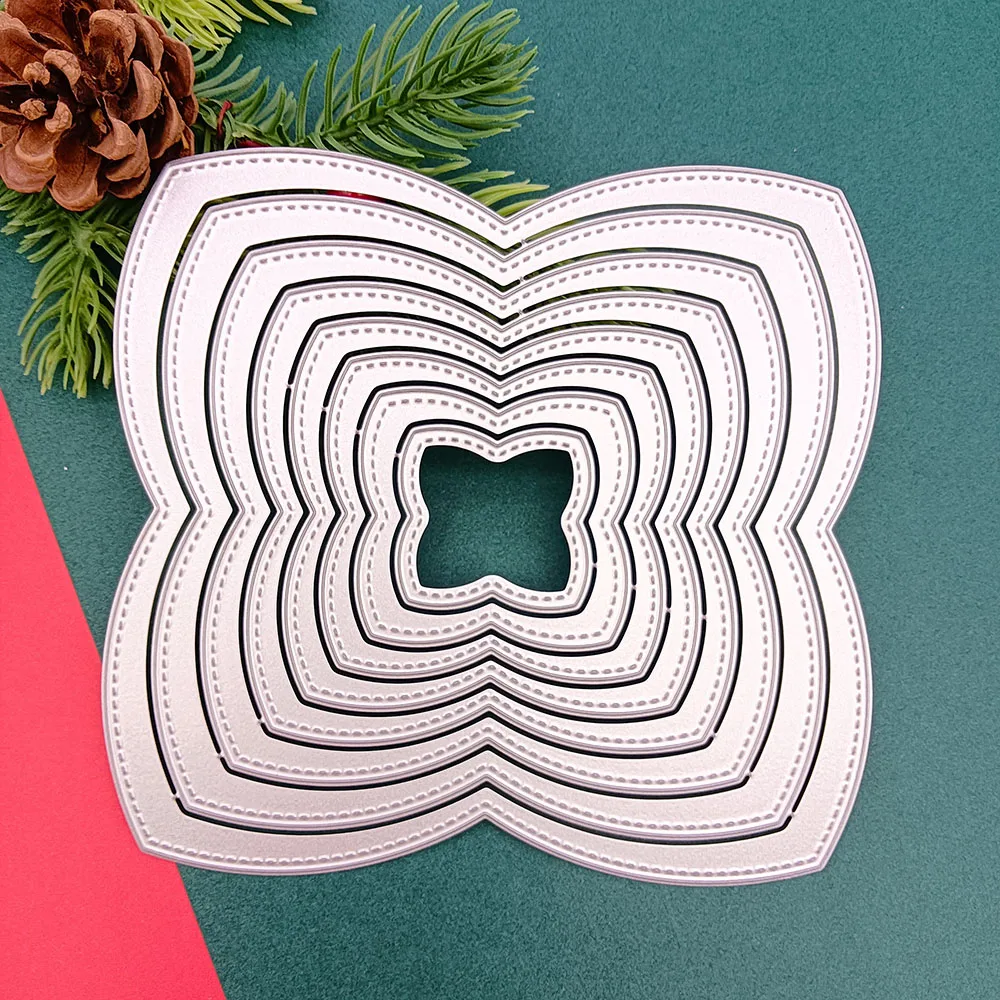 Gestanzte Metalls chneid form 8pc Nist rahmen Blumen topper Scrap booking Paper craft Karte Album Punch Schablone Kunst geschnitten Alina craft